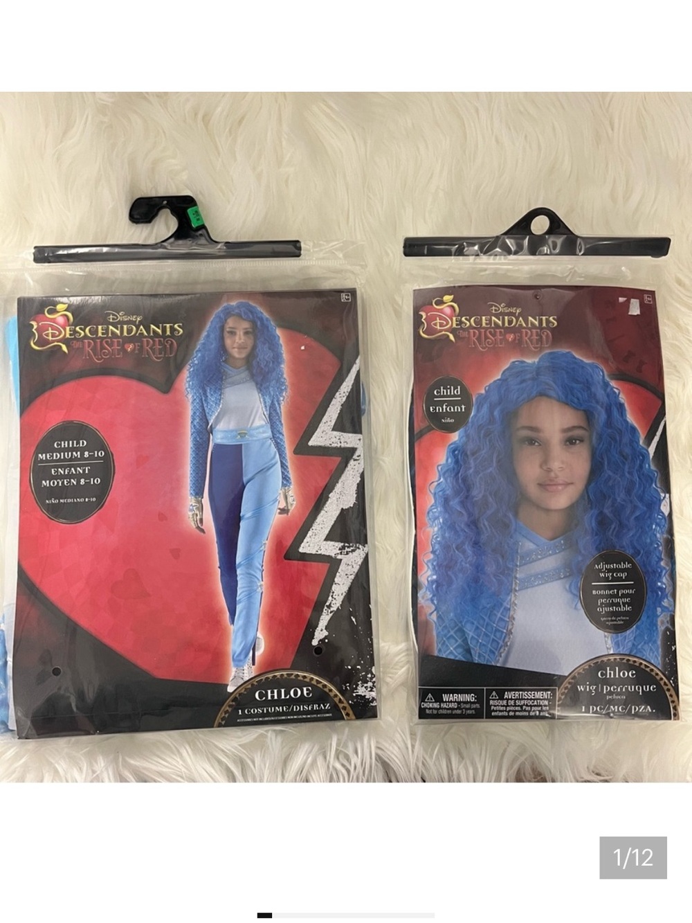 Disney Descendants Chloe girls Costume with wig M 8-10